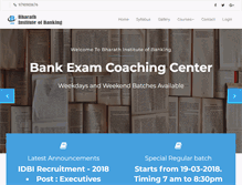Tablet Screenshot of bank-exam-coaching.com